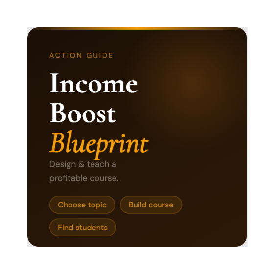 Online Income Blueprint – Beginner Side Hustle Guide